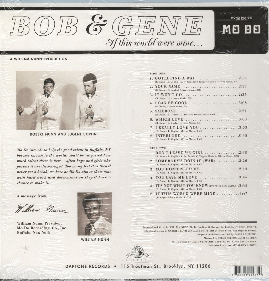 Bob And Gene - If This World Were Mine... - Lp