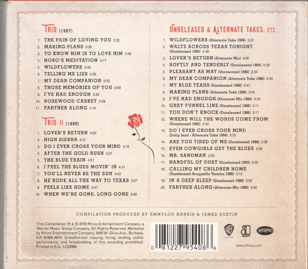 Linda Ronstadt - Complete Trio Collection - Cd Set