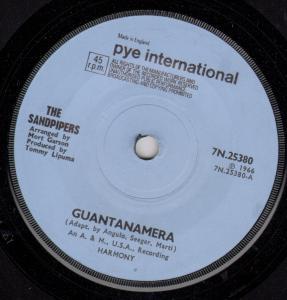 Sandpipers (Easy Listening Group) - Guantanamera - 7 Inch