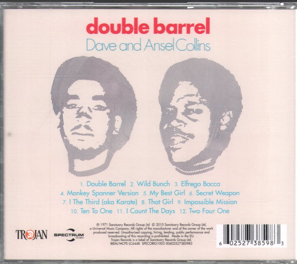 Dave & Ansel Collins - Double Barrel - Cd