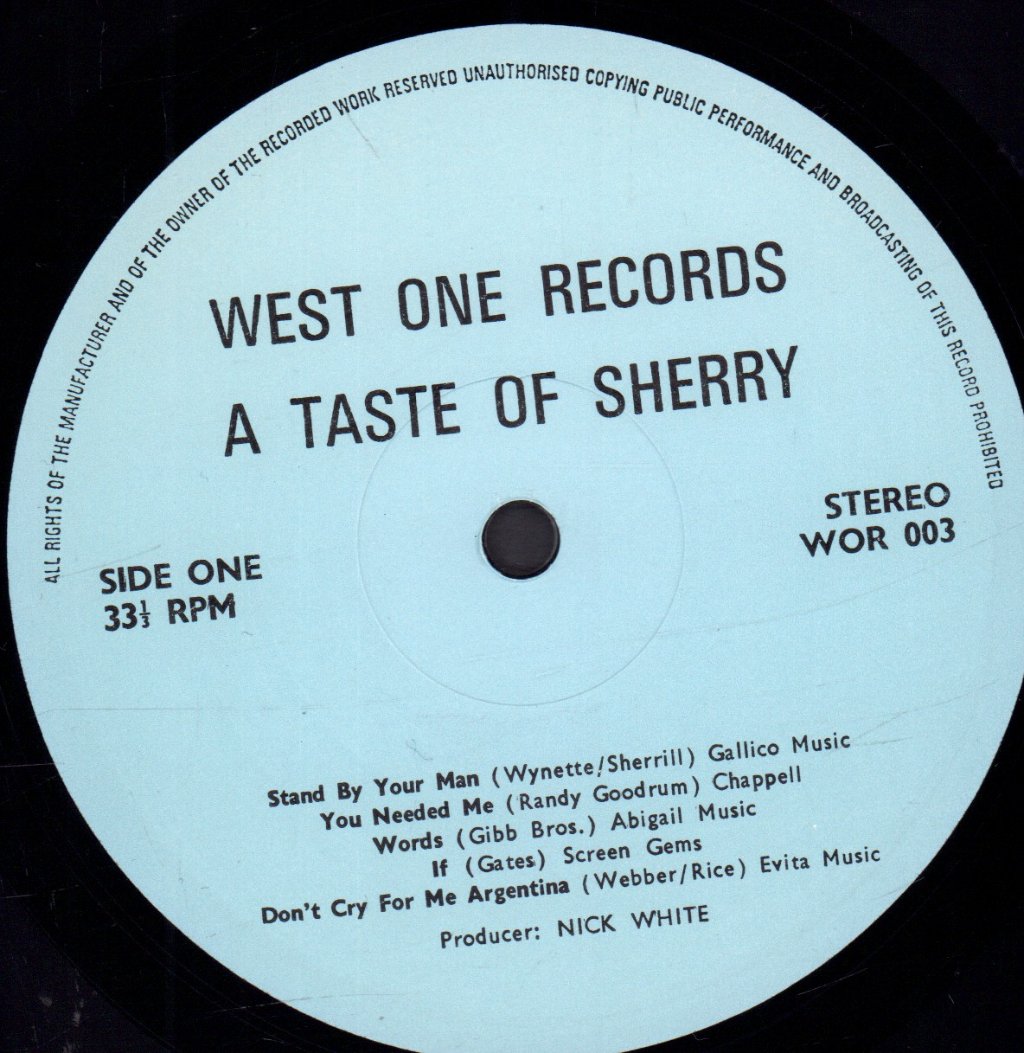 Marie Sherry - A Taste Of Sherry - Lp