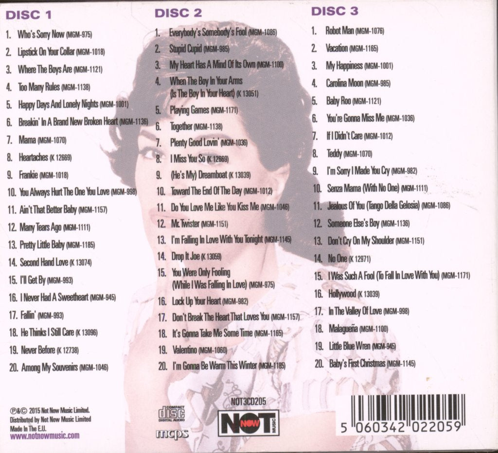 Connie Francis - Singles Collection - Cd Set