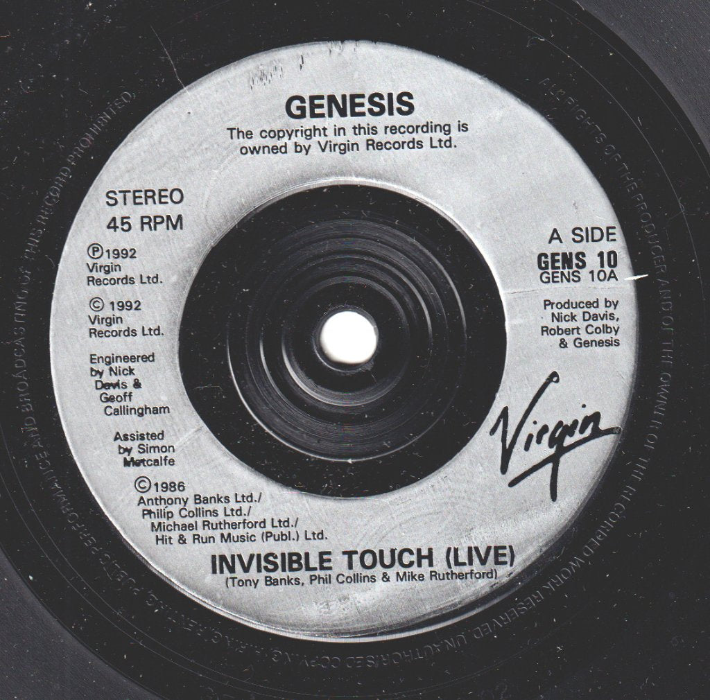 Genesis - Invisible Touch - 7 Inch