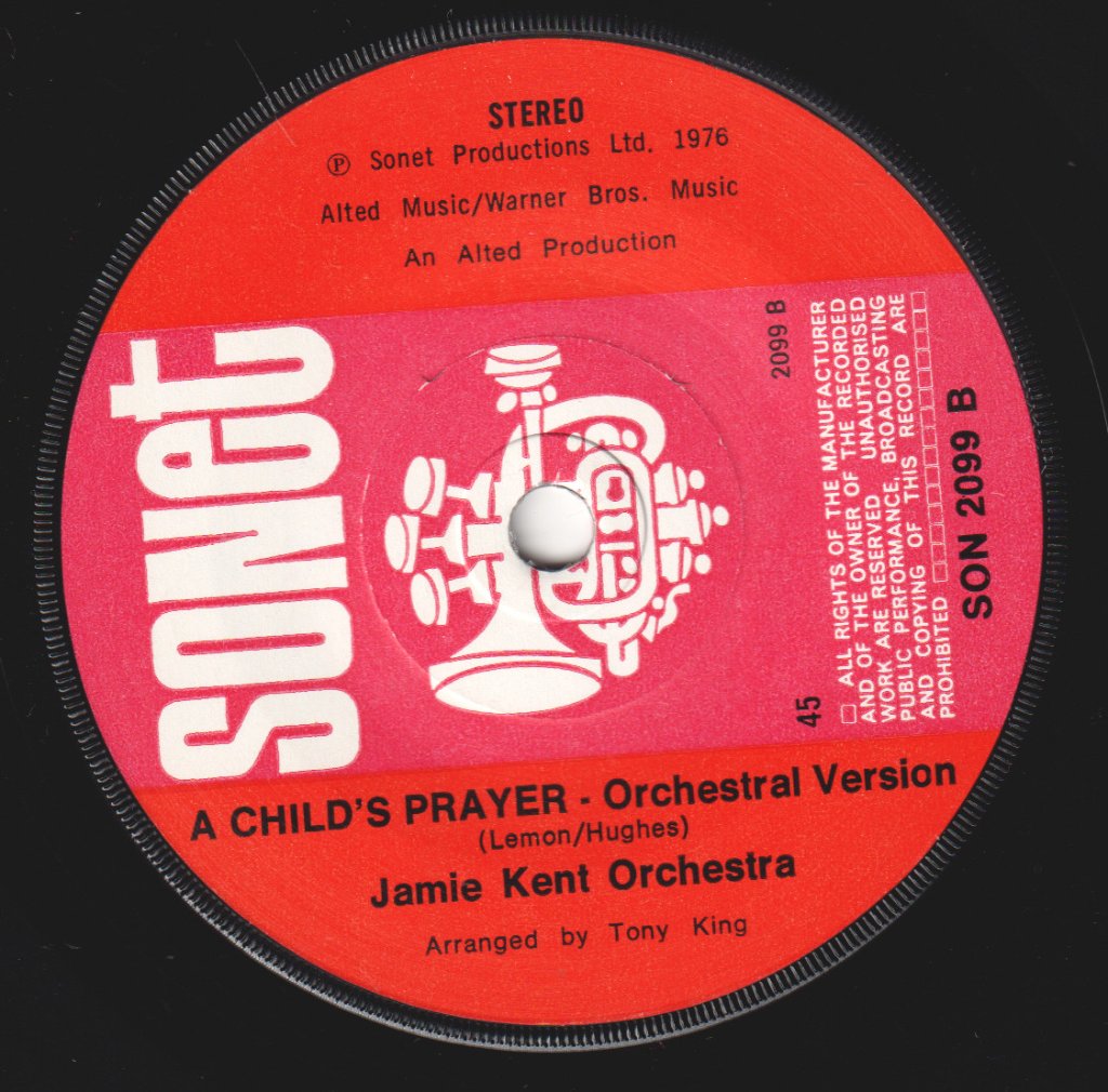 Jamie Kent - A Child's Prayer - 7 Inch