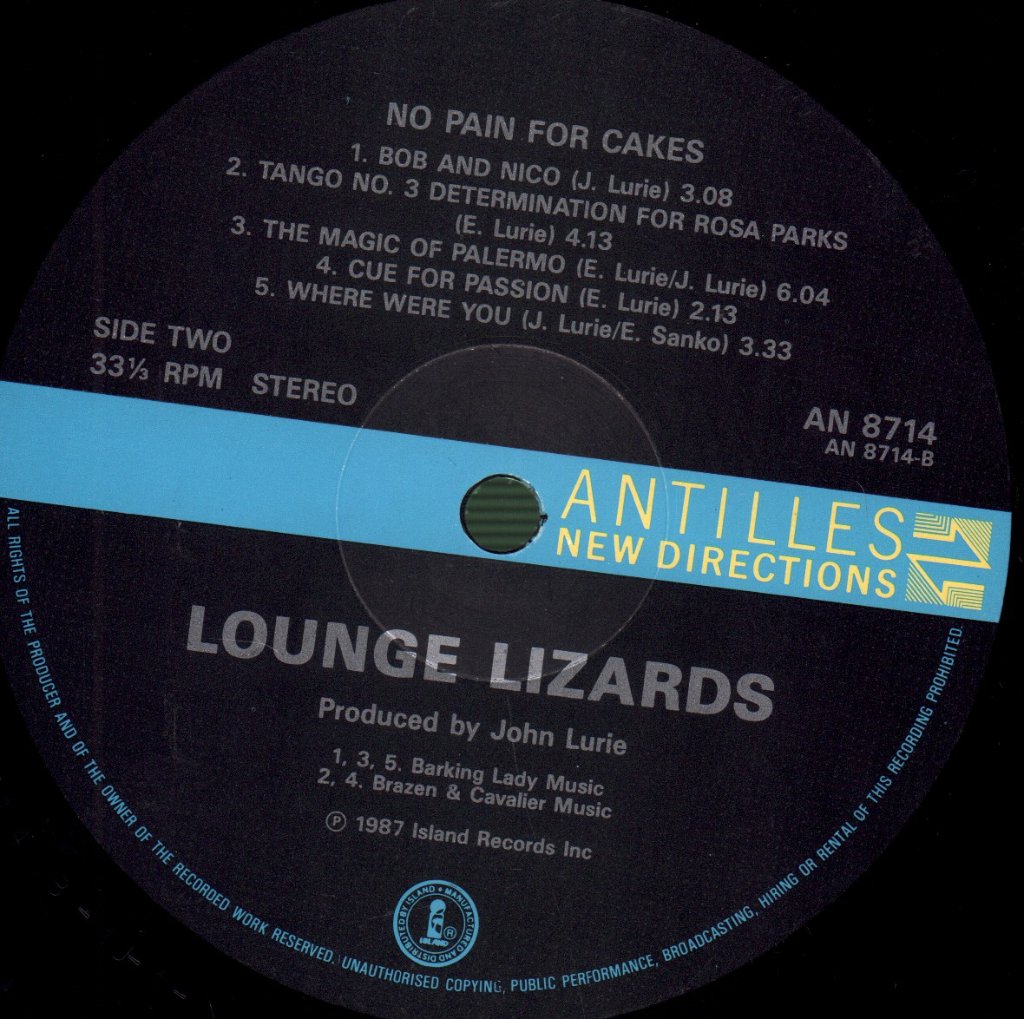 Lounge Lizards - No Pain For Cakes - Lp