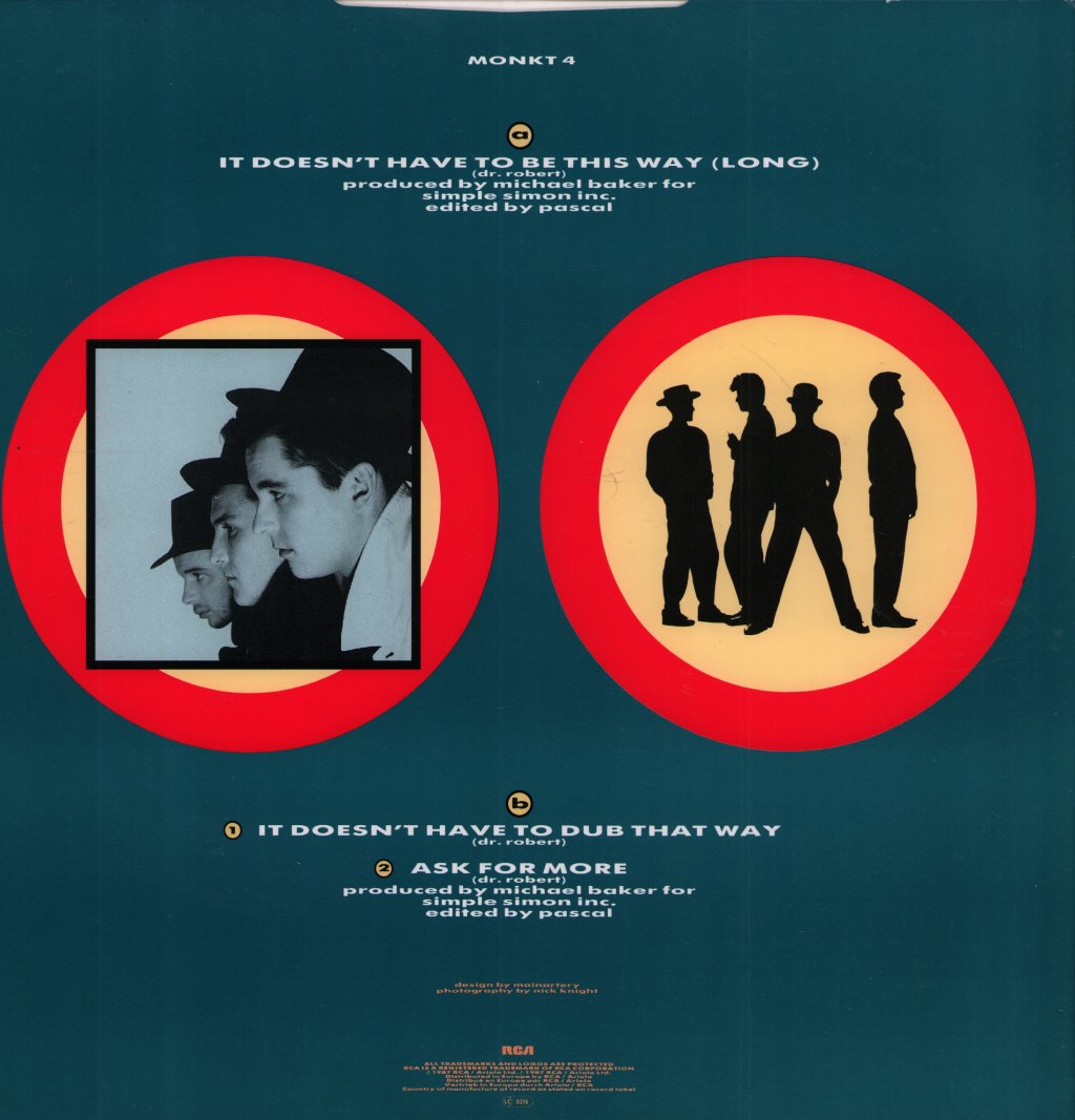 Blow Monkeys - It Doesn't Have To Be This Way (Long) - 12 Inch