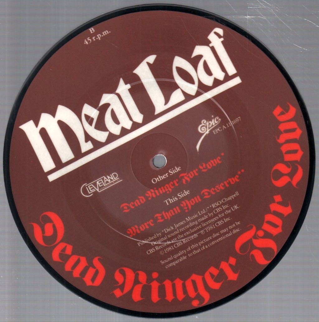 Meat Loaf - Dead Ringer For Love - 7 Inch