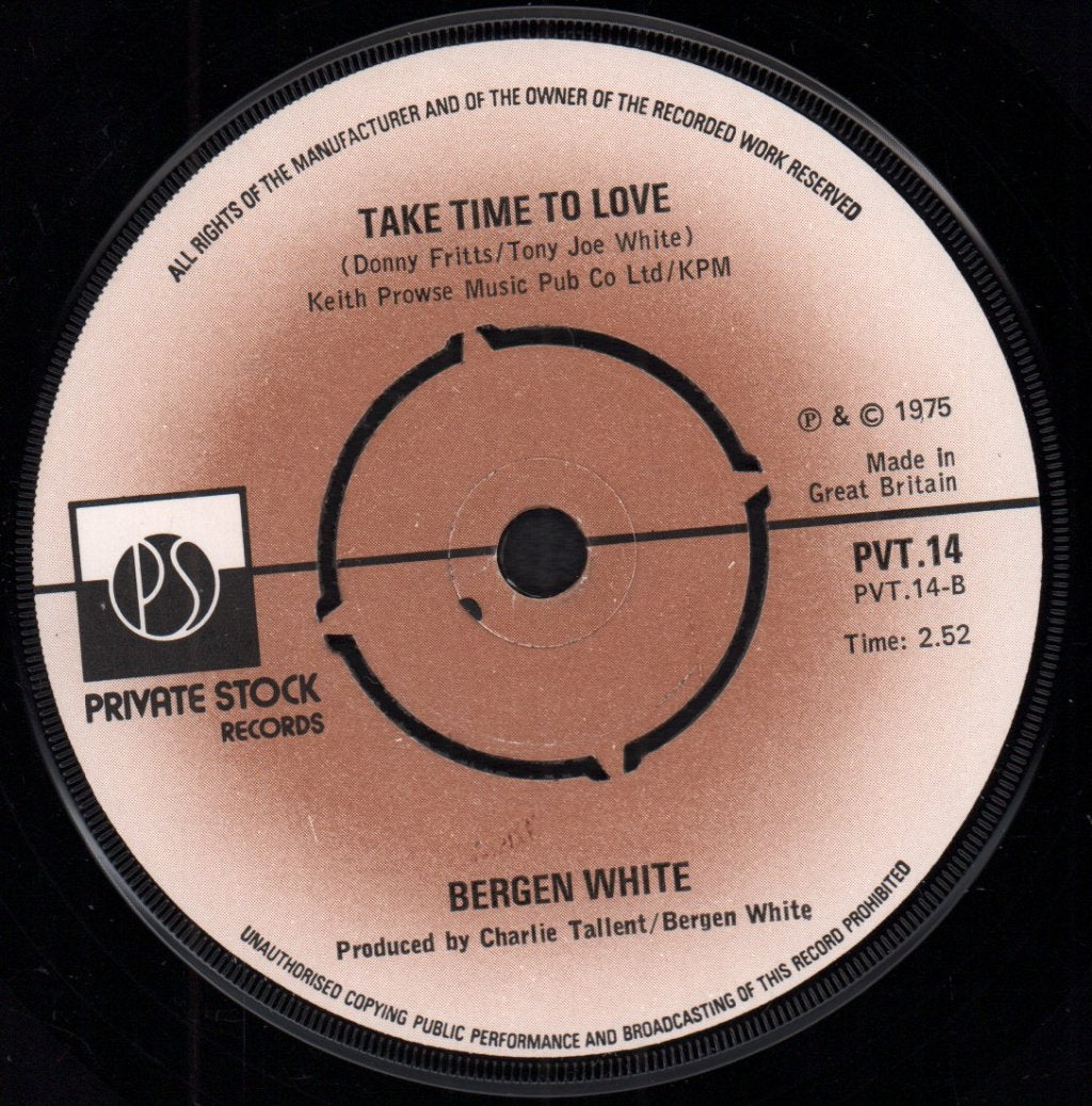 Bergen White - Come Go With Me - 7 Inch