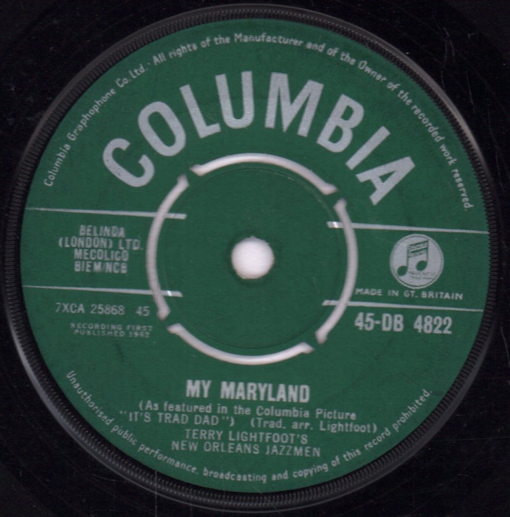 Terry Lightfoot's New Orleans Jazzmen - Tavern In The Town - 7 Inch