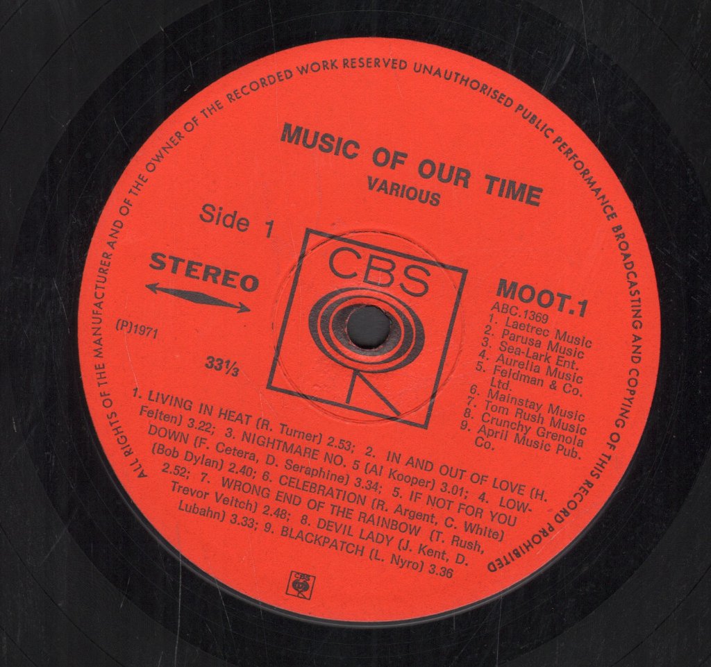 Various Artists - Music Of Our Time - Lp