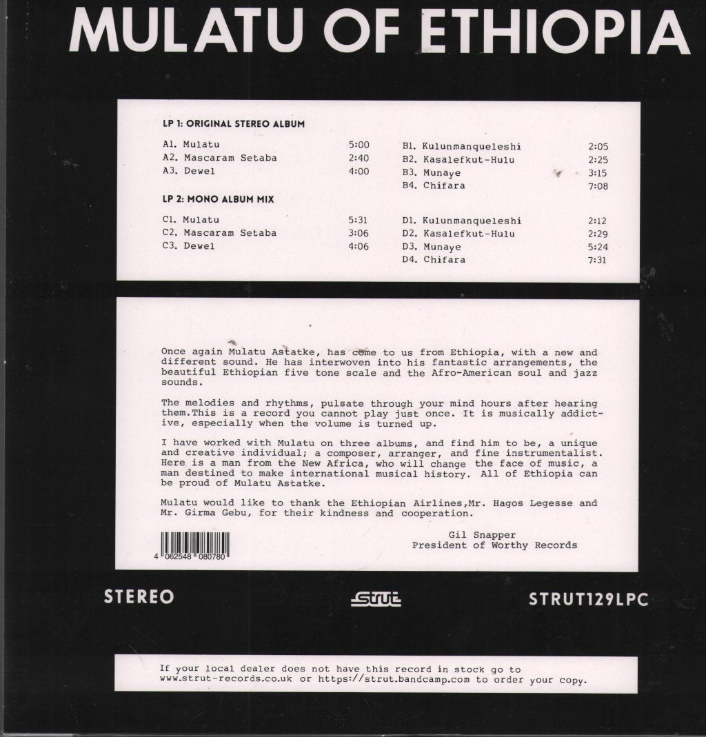 Mulatu Astatke - Mulatu Of Ethiopia - Double Lp