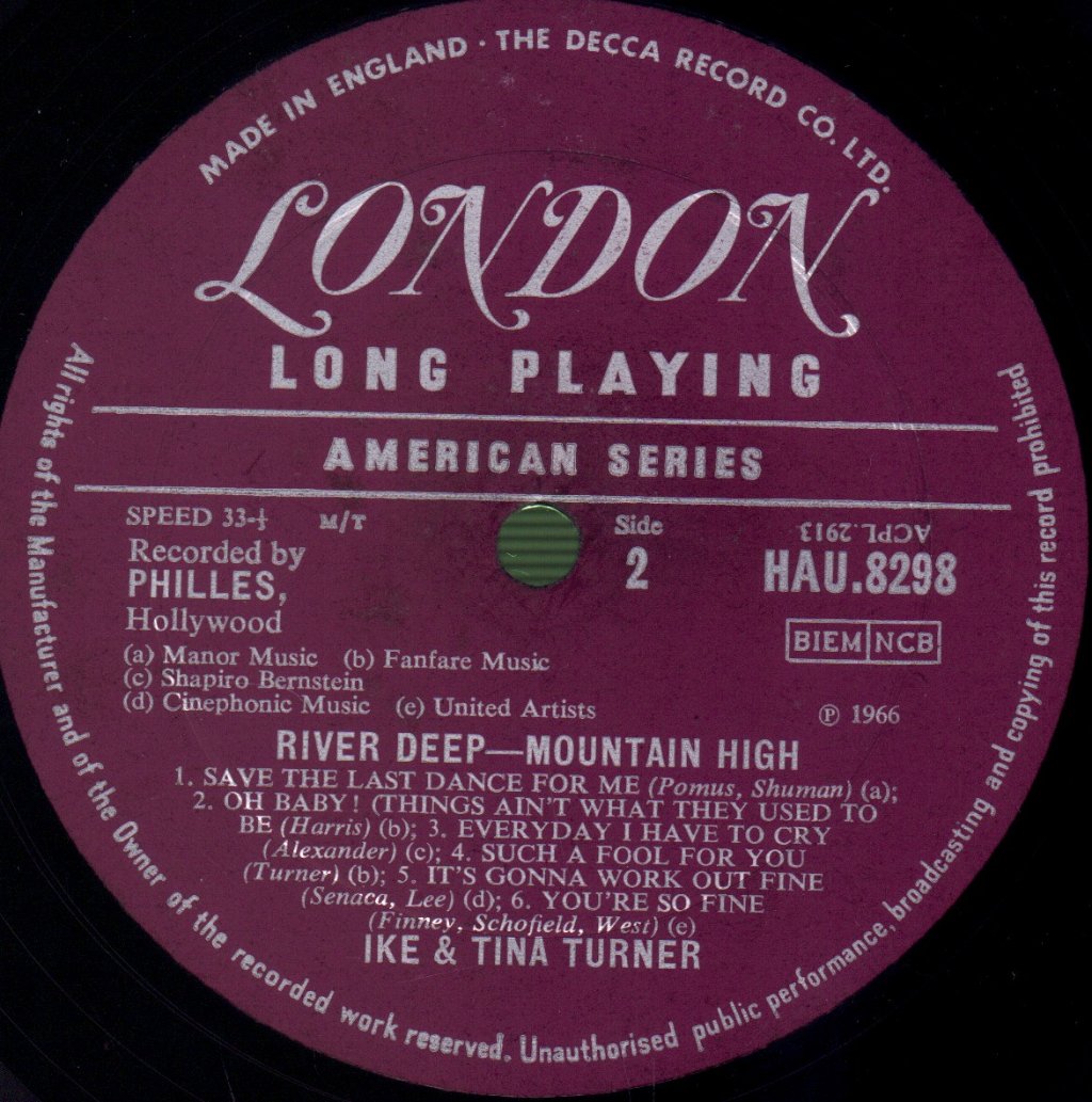Ike And Tina Turner - River Deep Mountain High - Lp