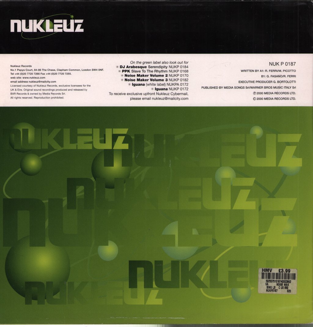 Ricky Effe/DJ Gabry Fasano - Noise Maker Volume Four - 12 Inch