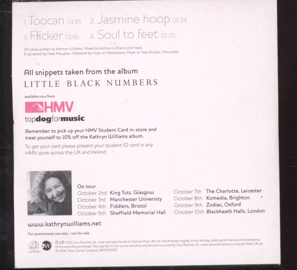 Kathryn Williams - Little Black Numbers - Album Sampler - Cd