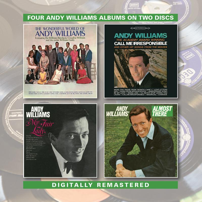Andy Williams - Wonderful World of Andy Williams/"call Me Irresponsible" and Other Hit Songs From the Movies/The Great Songs From "my Fair... - Double Cd