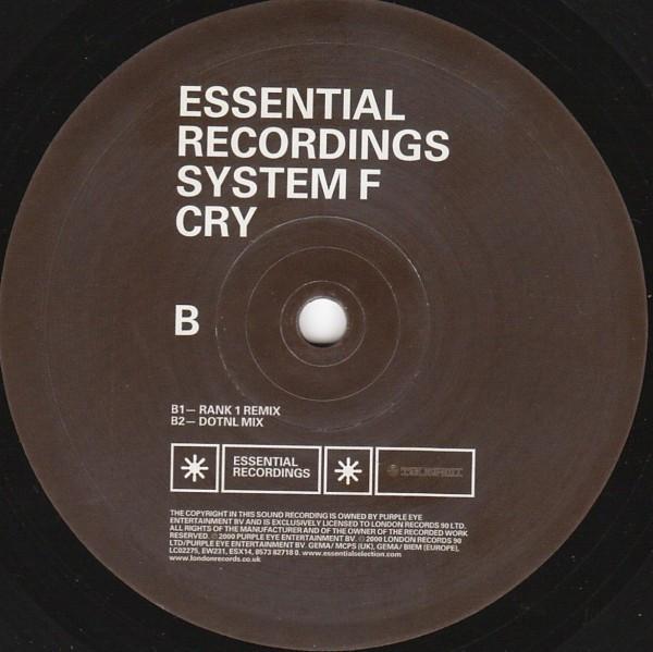 System F - Cry - 12 Inch