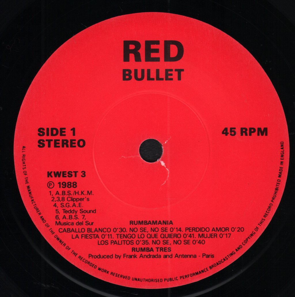 Rumba Tres - Rumbamania - 7 Inch