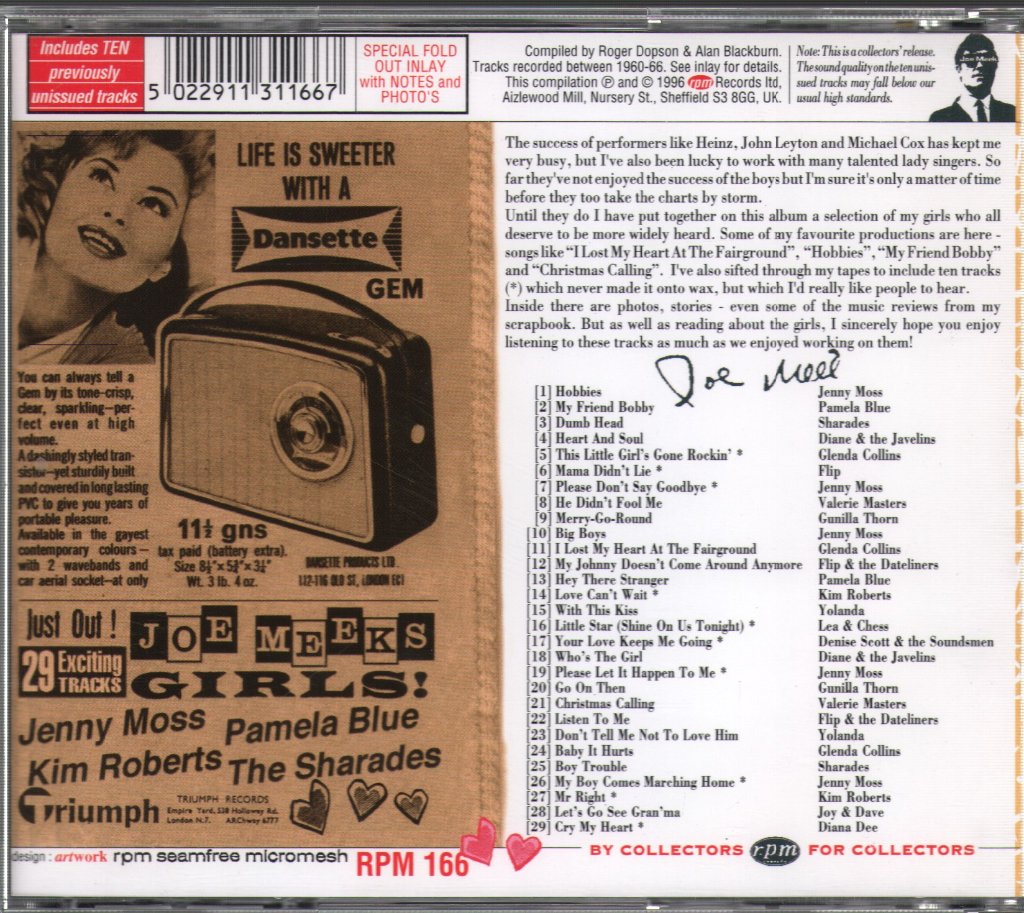 Various Artists - Let's Go - Joe Meek's Girls! - Cd