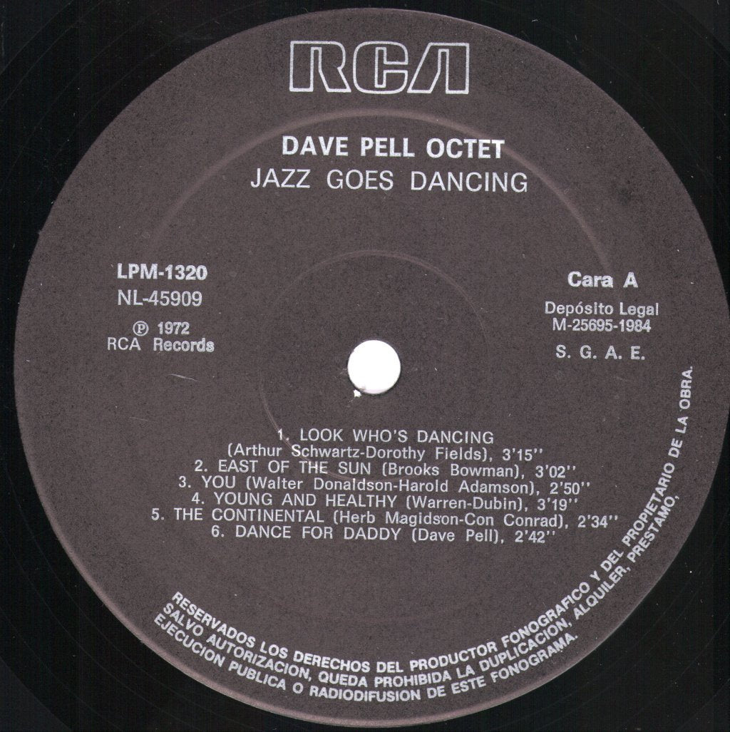 Dave Pell Octet - Jazz Goes Dancing - Lp