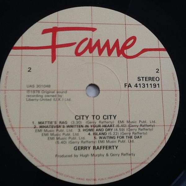 Gerry Rafferty - City To City - Lp