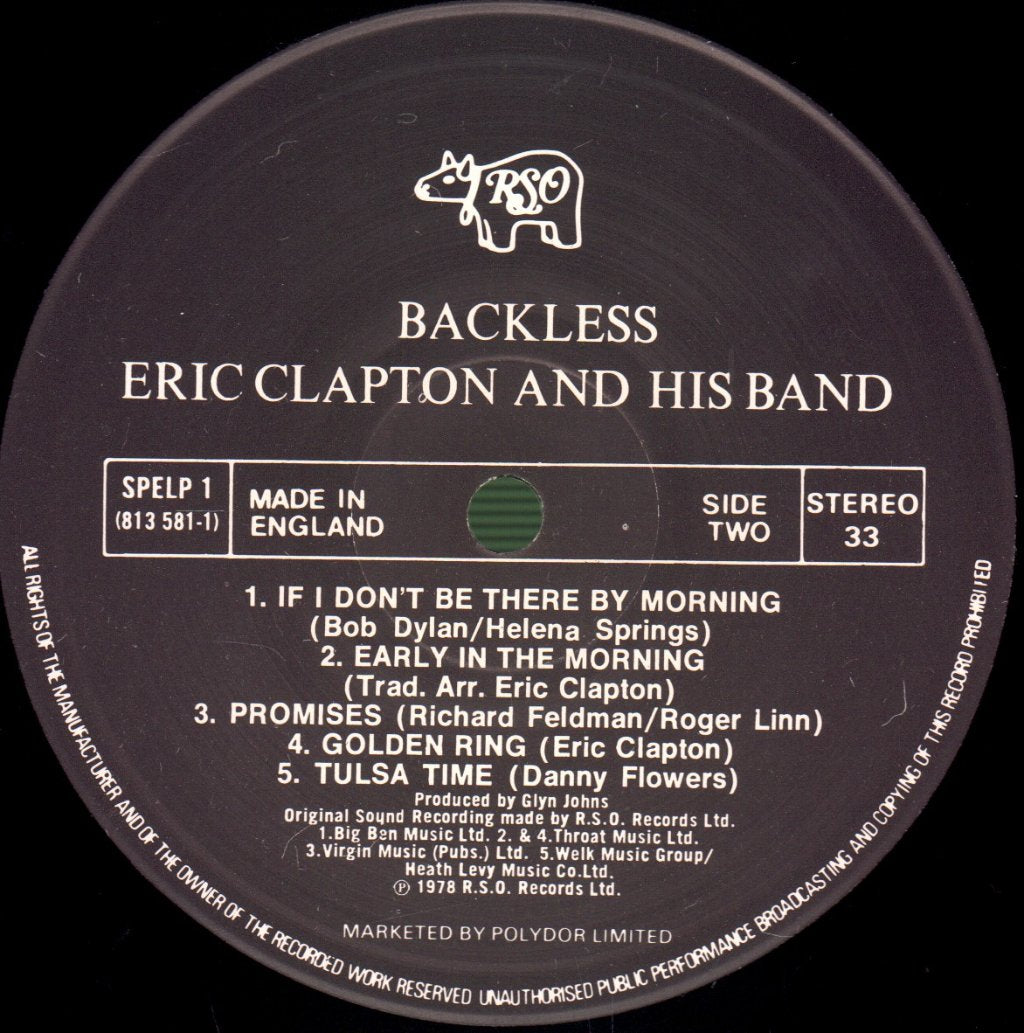 Eric Clapton - Backless - Lp