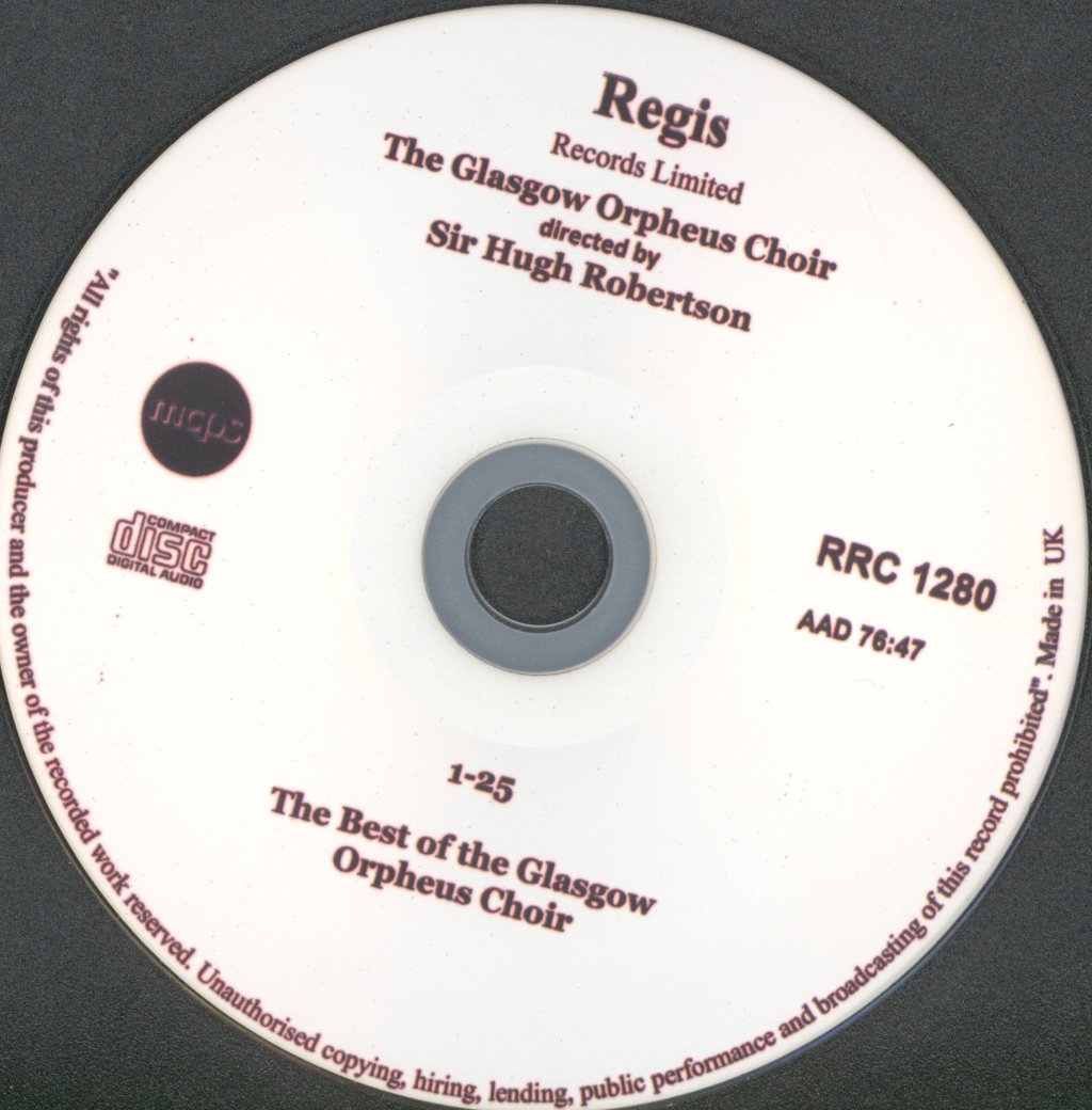 Glasgow Orpheus Choir - Best of The - Cd
