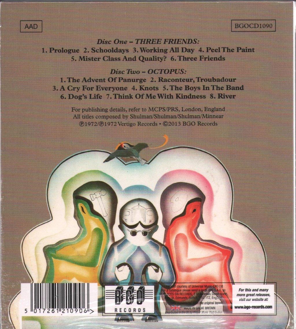 Gentle Giant - Three Friends / Octopus - Double Cd