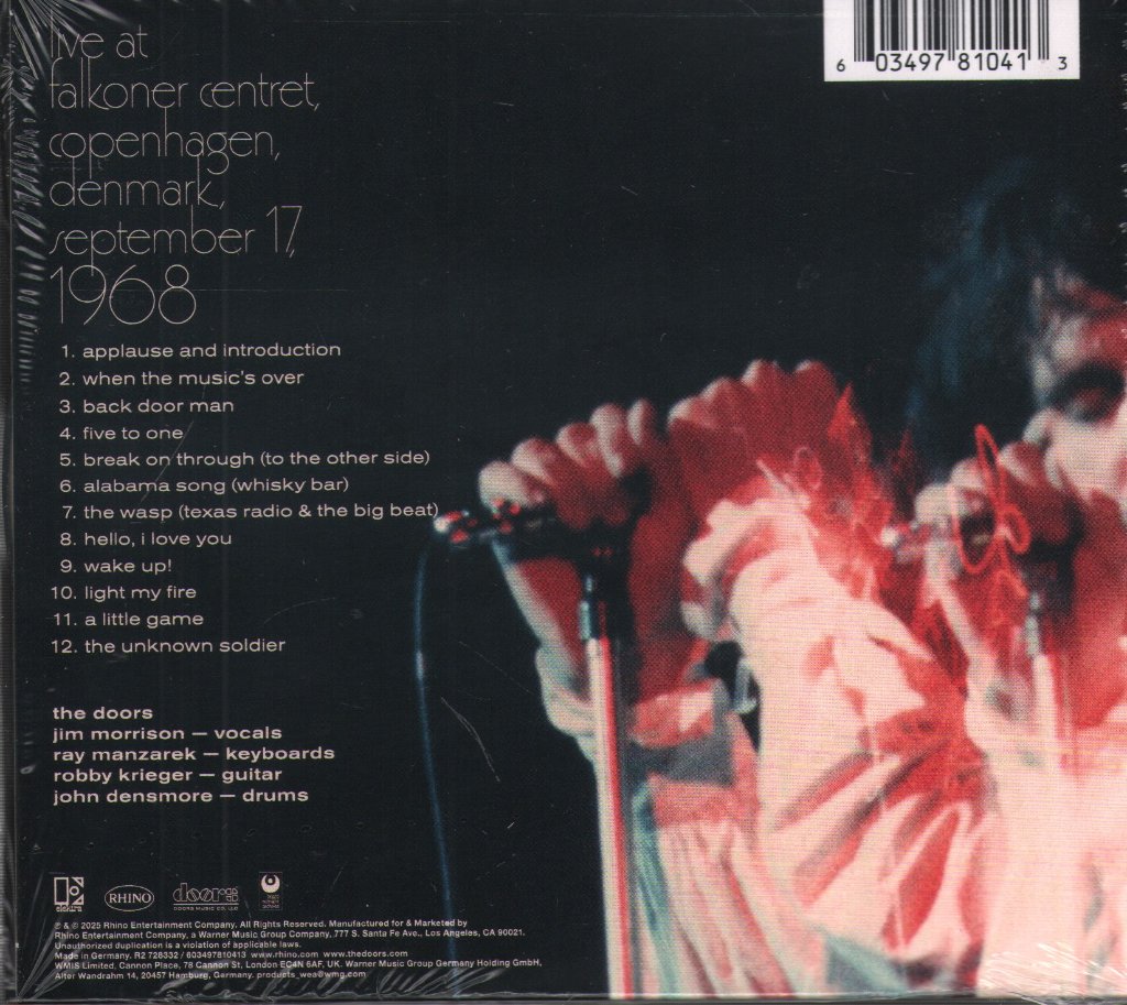 Doors - Live In Copenhagen, 1968 - Cd
