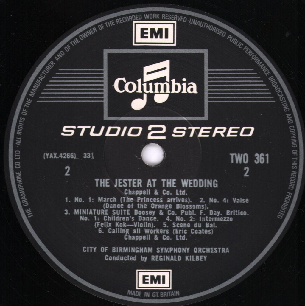 City Of Birmingham Symphony Orchestra / Reginald Kilbey - Eric Coates - Three Elizabeths - Lp