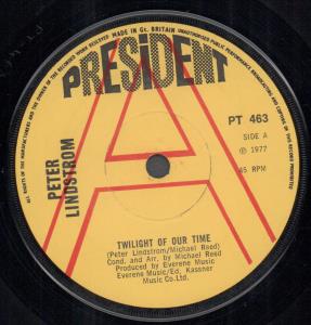 Peter Lindstrom / Michael Reed Orchestra - Twilight Of Our Time/Theme From - 7 Inch