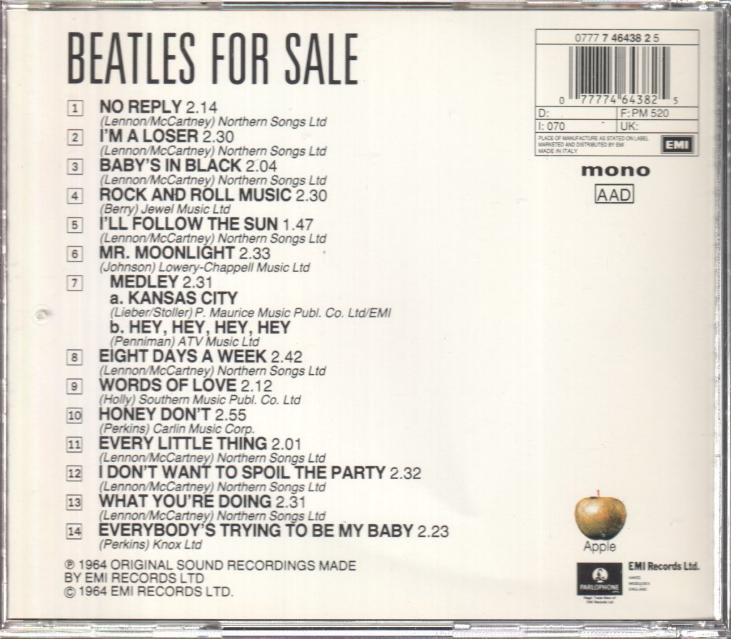 Beatles - Beatles For Sale - Cd