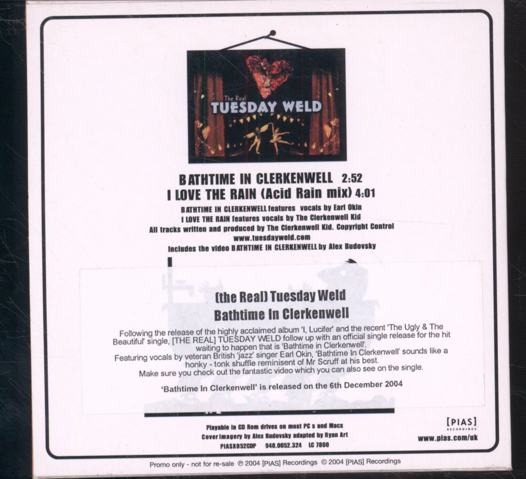 Real Tuesday Weld - Bathtime In Clerkenwell - Cd