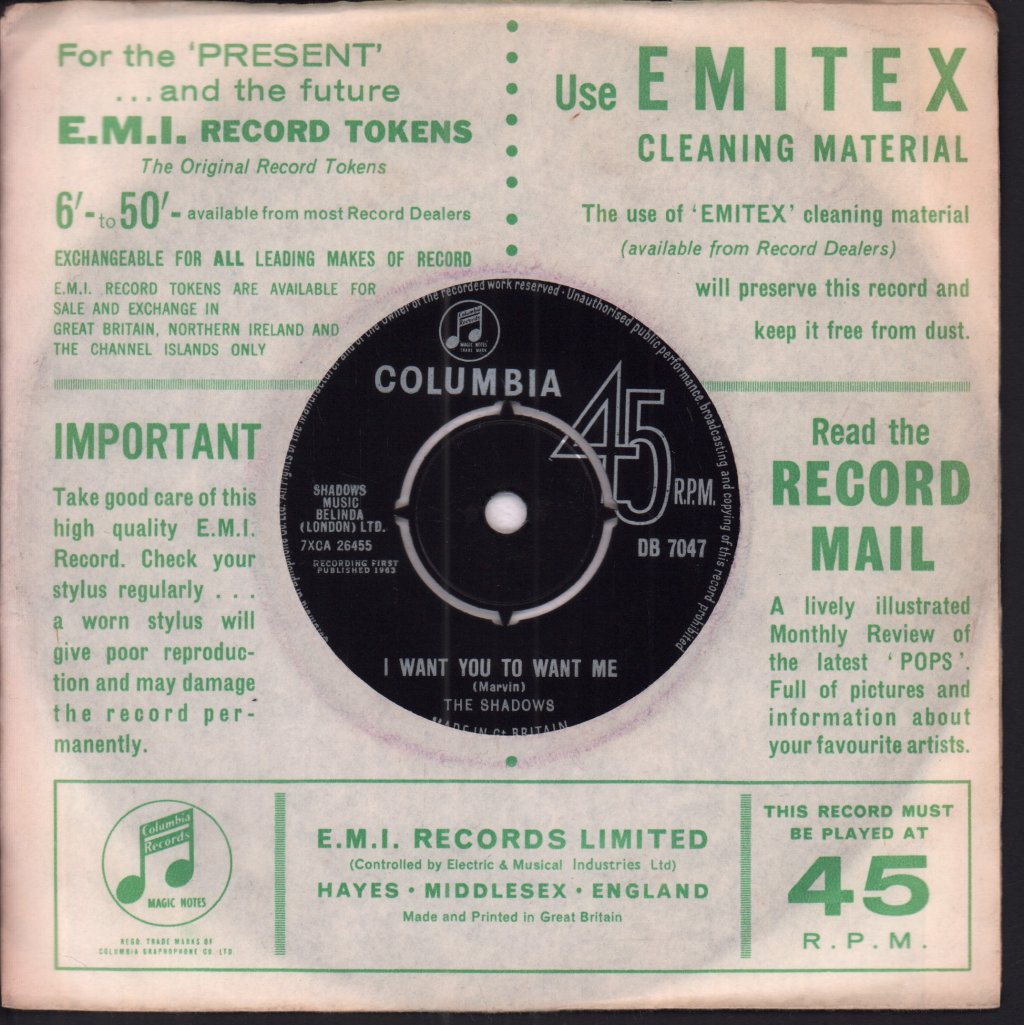 Shadows - Atlantis - 7 Inch