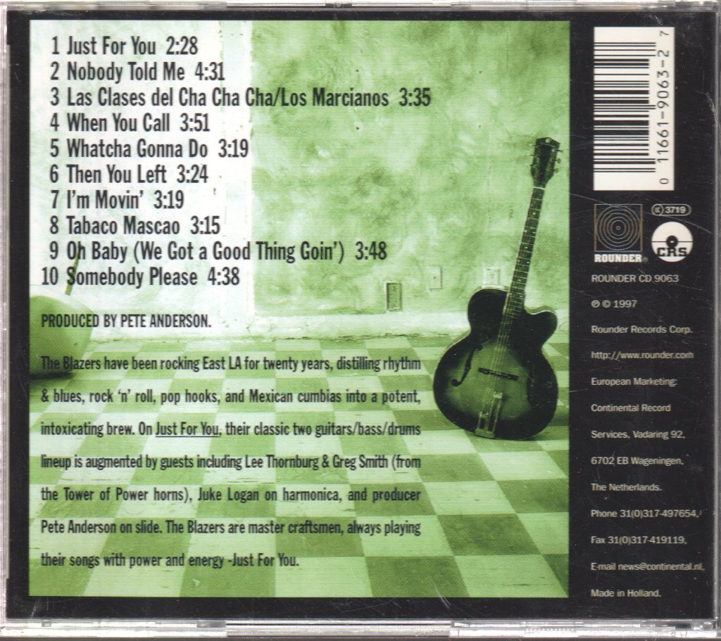 Blazers - Just For You - Cd