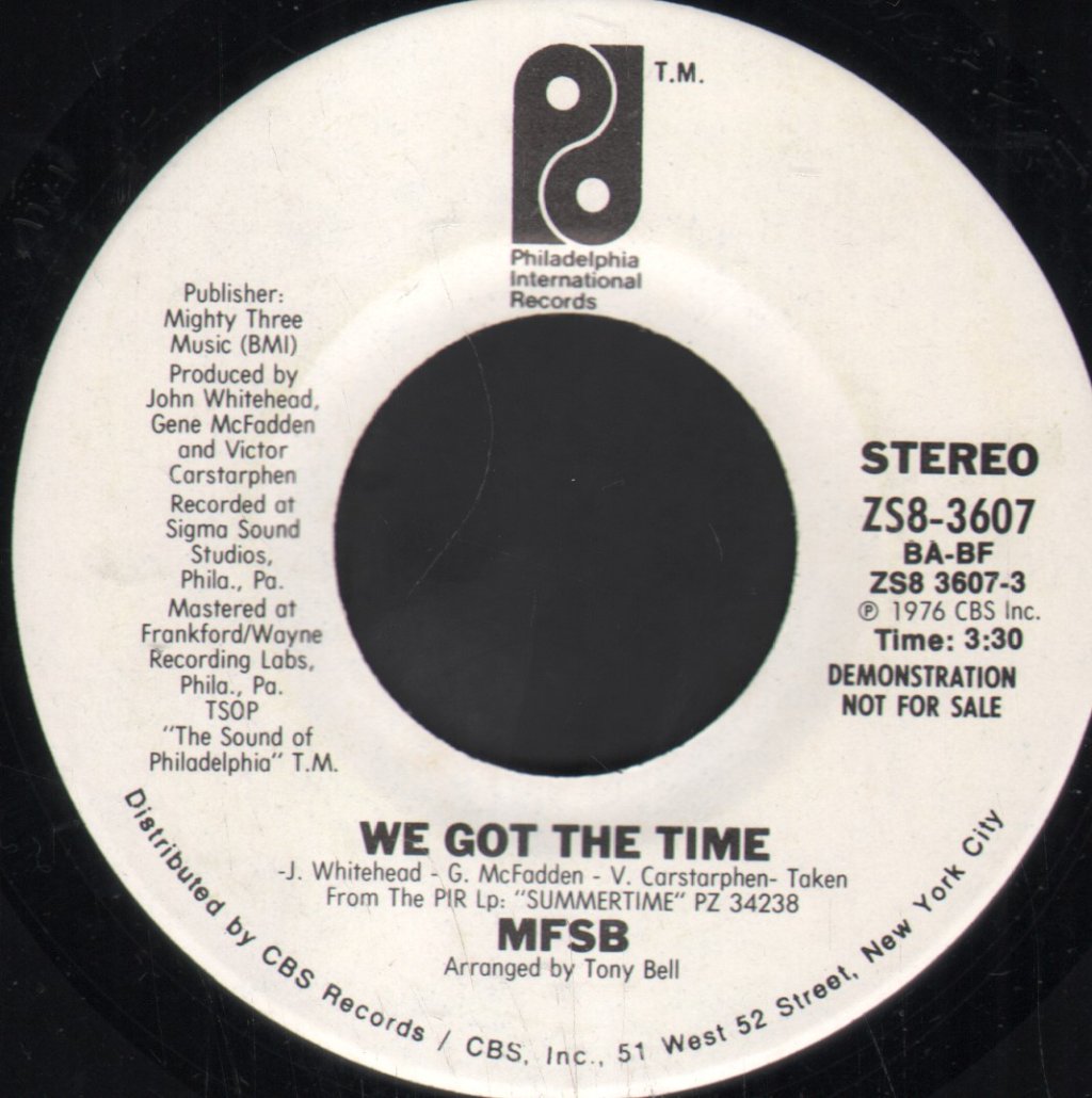 MFSB - We Got The Time - 7 Inch