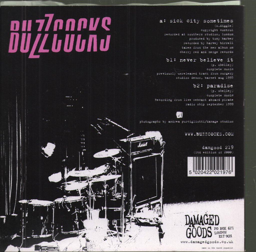 Buzzcocks - Sick City Sometimes - 7 Inch