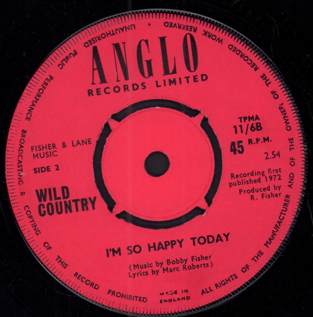 Wild Country - Song Of The Lonely Traveller - 7 Inch