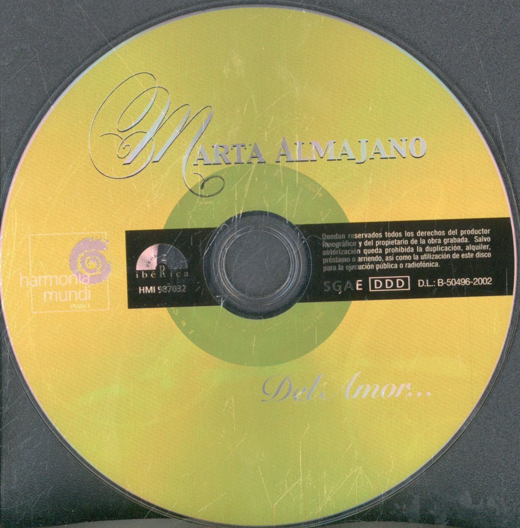 Marta Almajano - Del Amor... - Cd