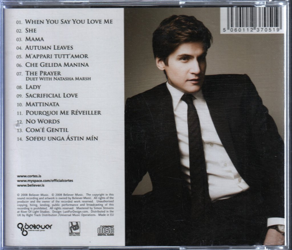 Garðar Thór Cortes - When You Say You Love Me - Cd