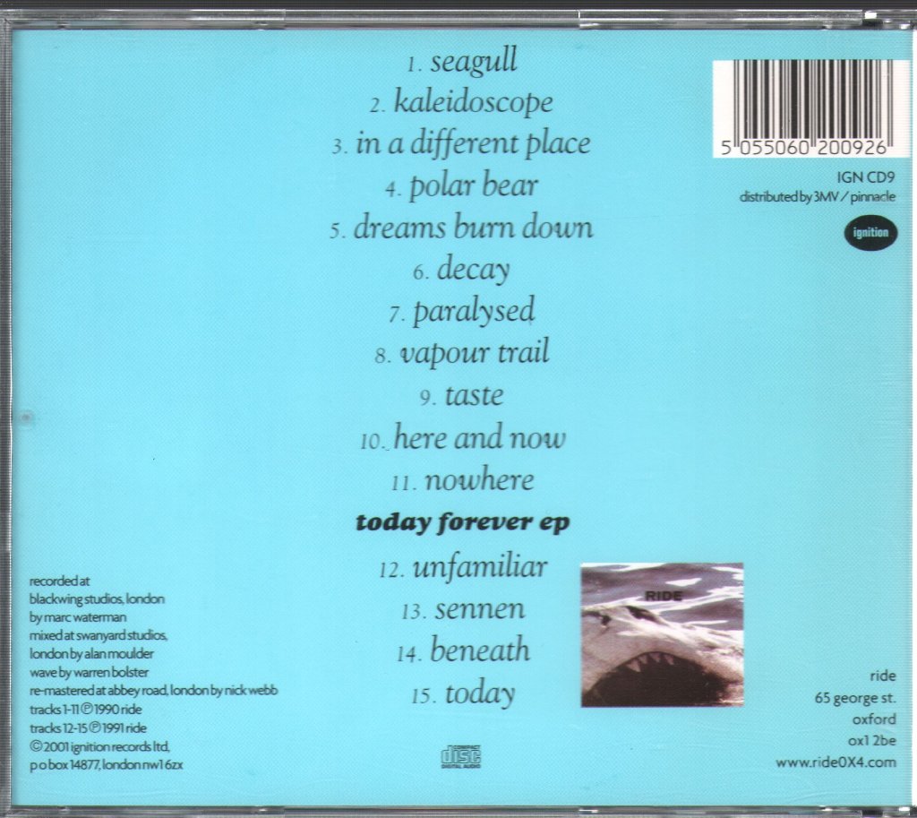 Ride - Nowhere - Cd