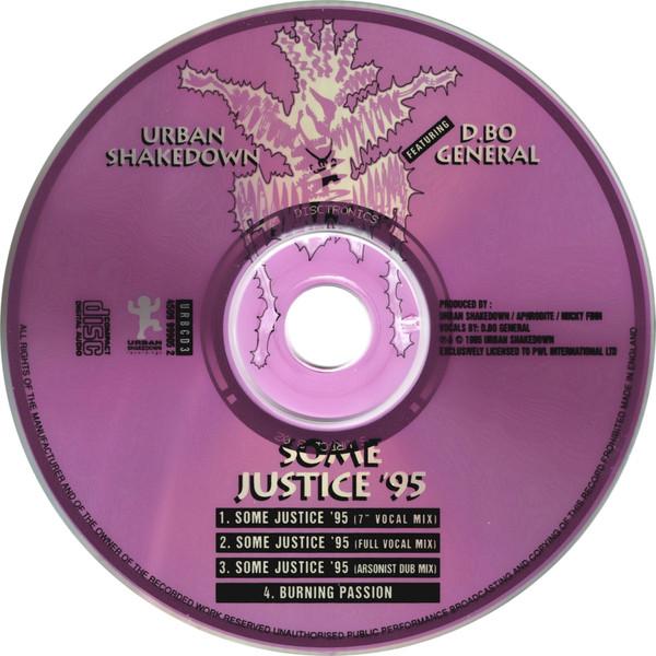 Urban Shakedown Featuring D.bo General - Some Justice '95 - Cd