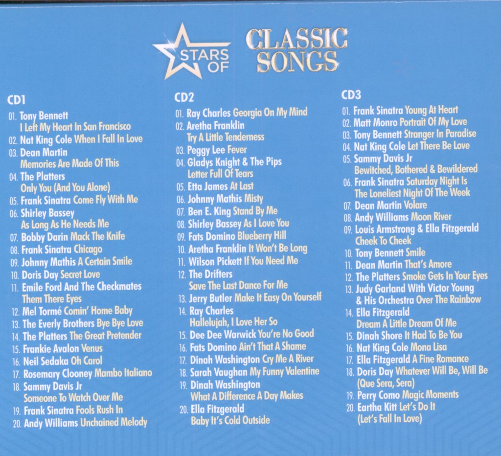 Various Artists - Stars Of Classic Songs - Cd Set