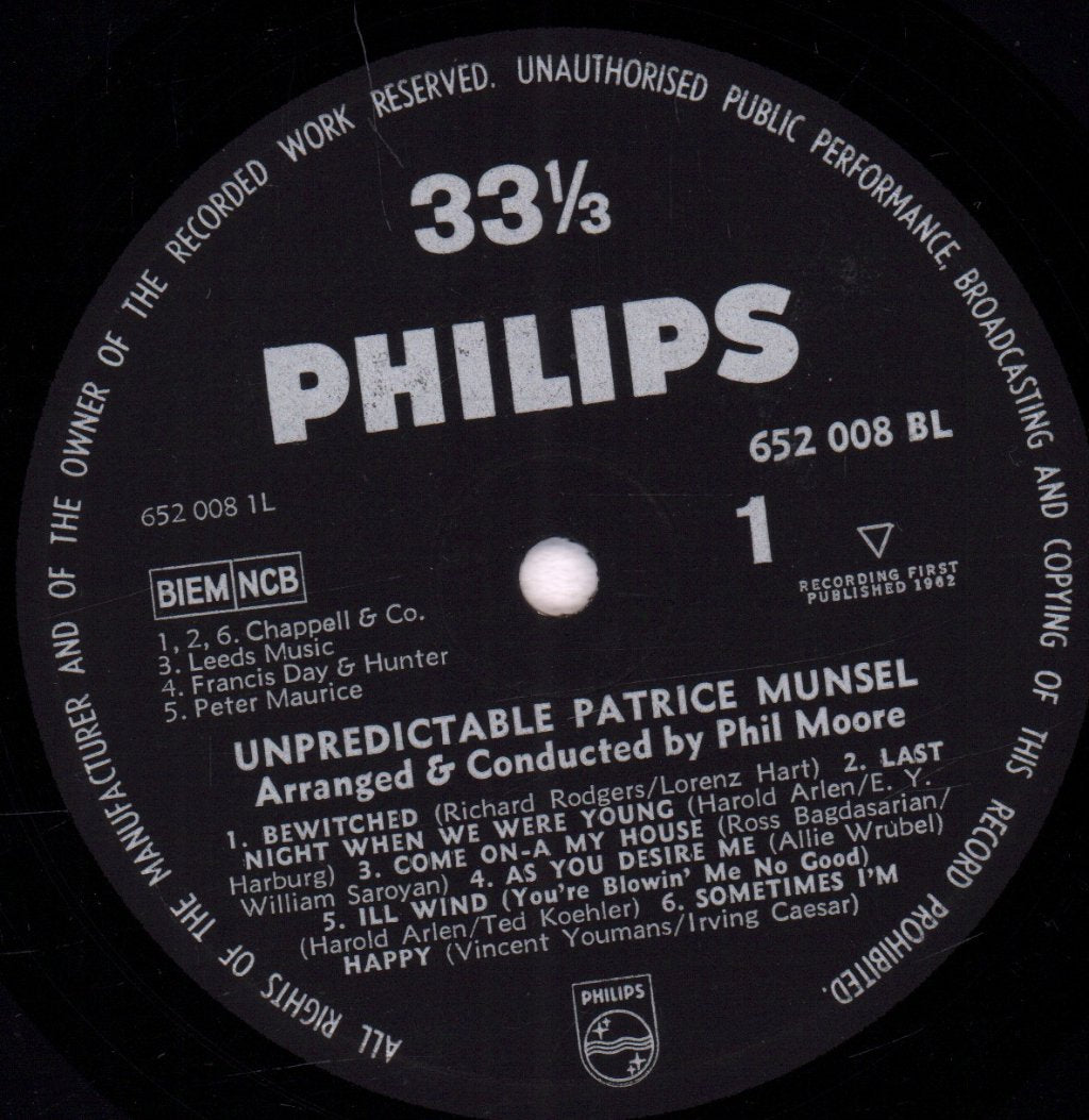 Patrice Munsel - Unpredictable - Lp