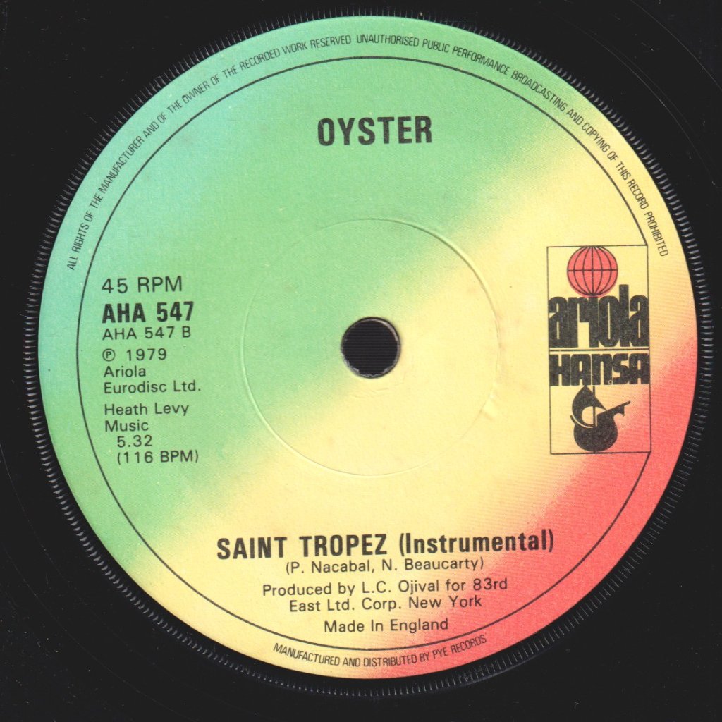 Oyster - Saint Tropez - 7 Inch