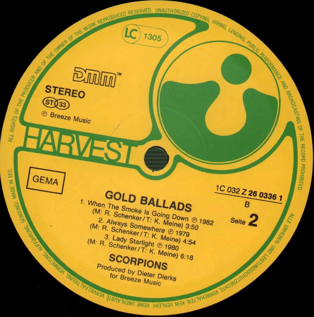 Scorpions - Gold Ballads - Lp
