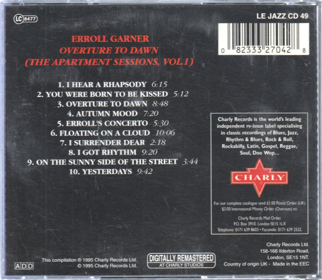 Erroll Garner - Overture To Dawn - Cd