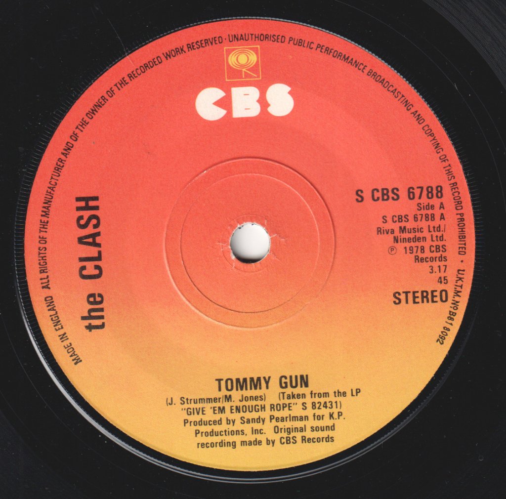 Clash - Tommy Gun - 7 Inch