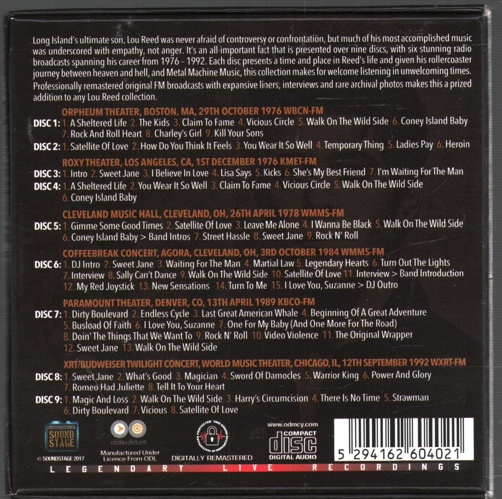 Lou Reed - Broadcast Collection 1976-1992 - Cd Set