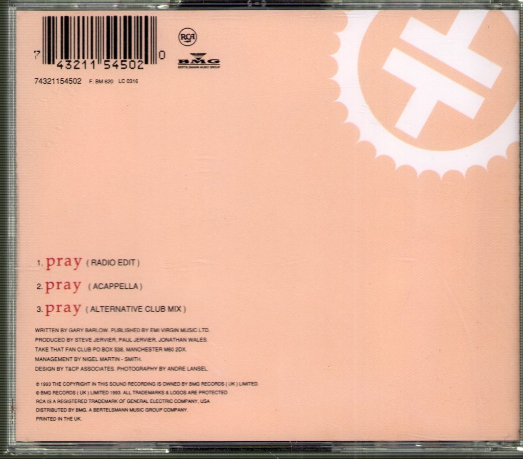 Take That (Boy Band) - Pray - Cd