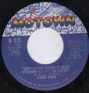 Four Tops - Just Seven Numbers - 7 Inch